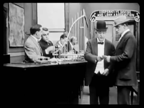 Still from The Usurer's Grip, a 1912 Edison film dramatizing the salary loan trap